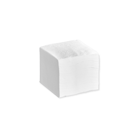 #1543-1 Ply White Disposable Berverage Napkin