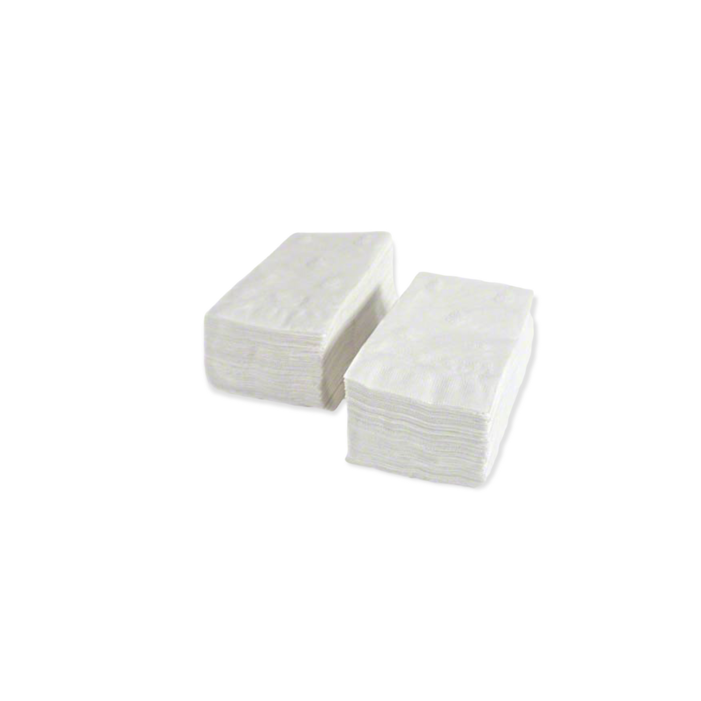 #3702-2 Ply, 1/8" Fold White  Dinner Napkins